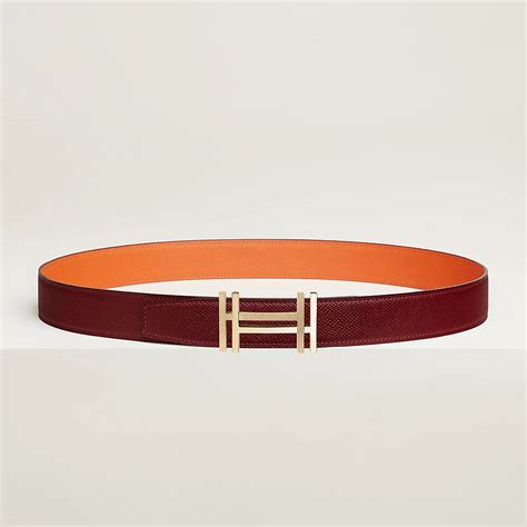 hermes au carre belt buckle|H au Carre belt buckle & Reversible leather strap 32 mm.